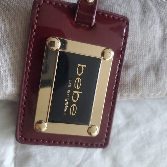 Bebe burgundy patent handbag brand new - Picture 4 of 6